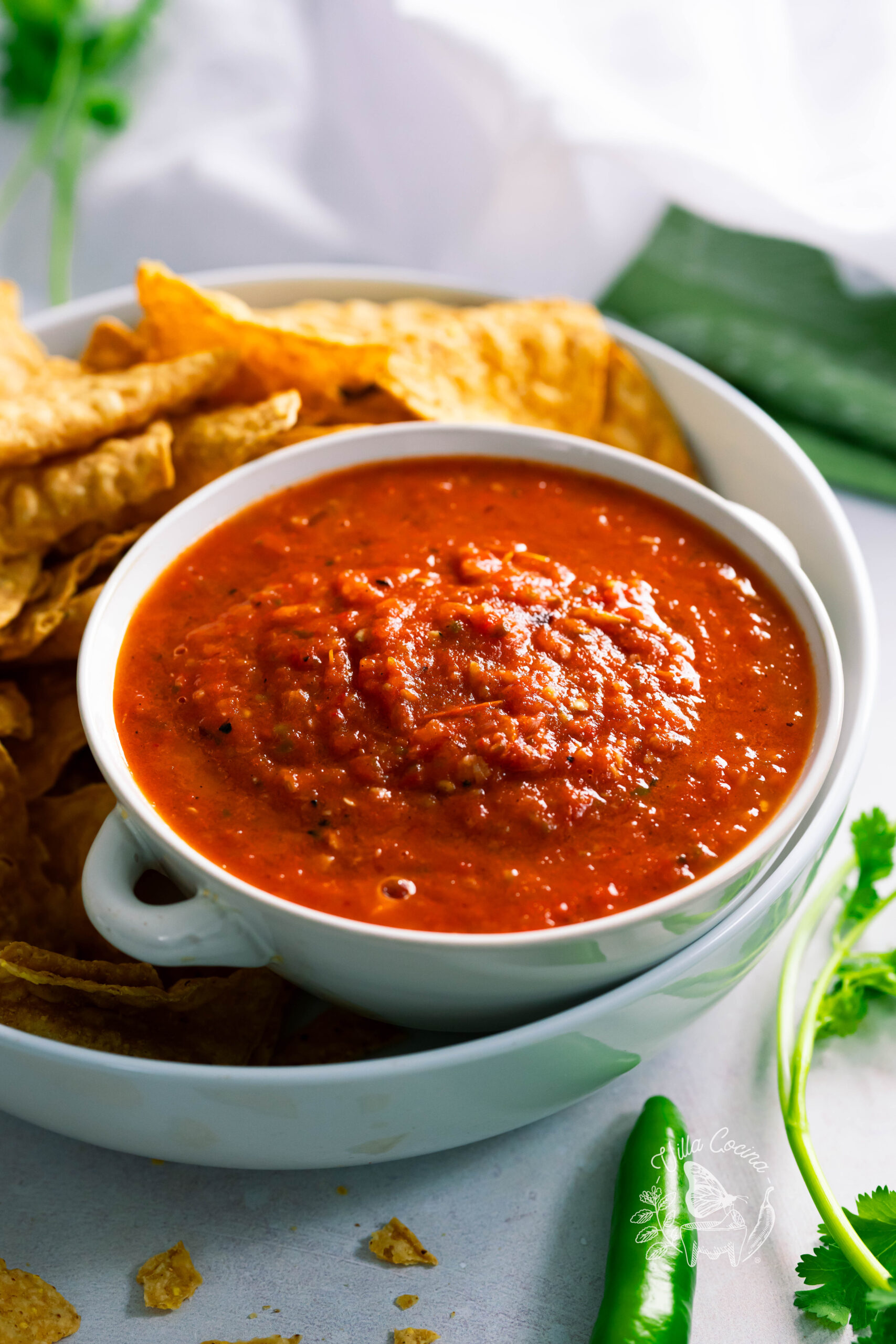 Mexican Salsa, Blended and Oven Roasted- Villa Cocina