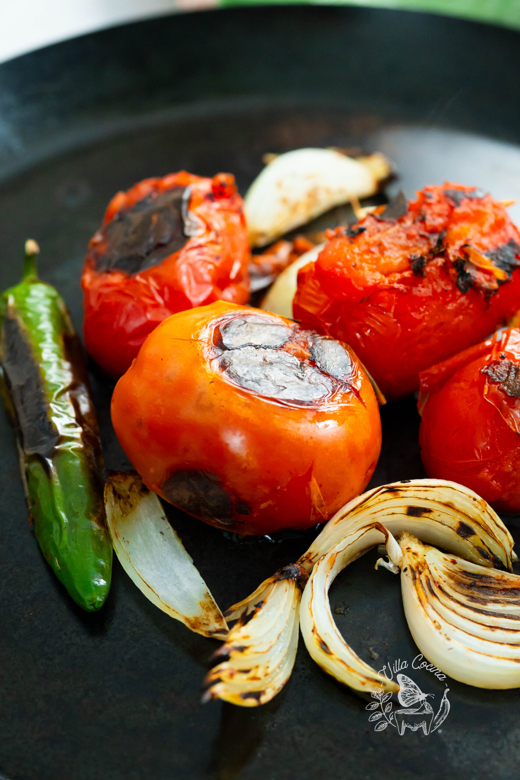 Roasted Ingredients for Mexican Salsa