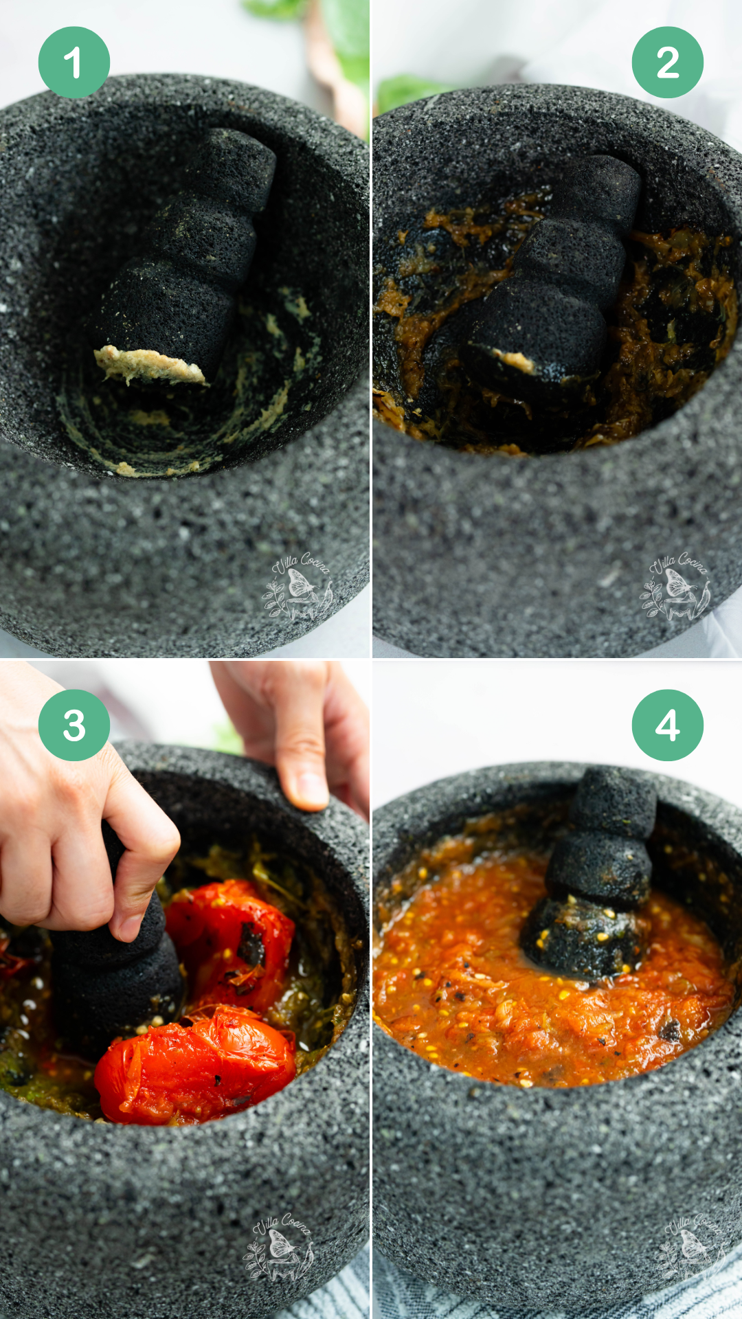 Make Mexican Salsa in a Molcajete
