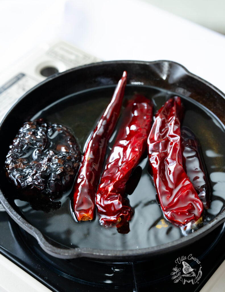 Toasting Chiles