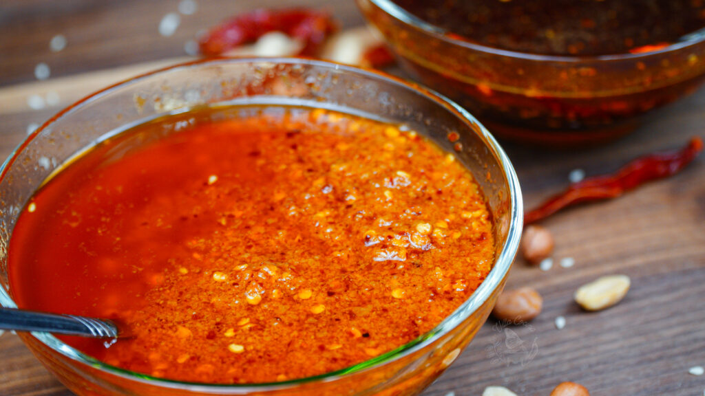 salsa macha made with nuts 