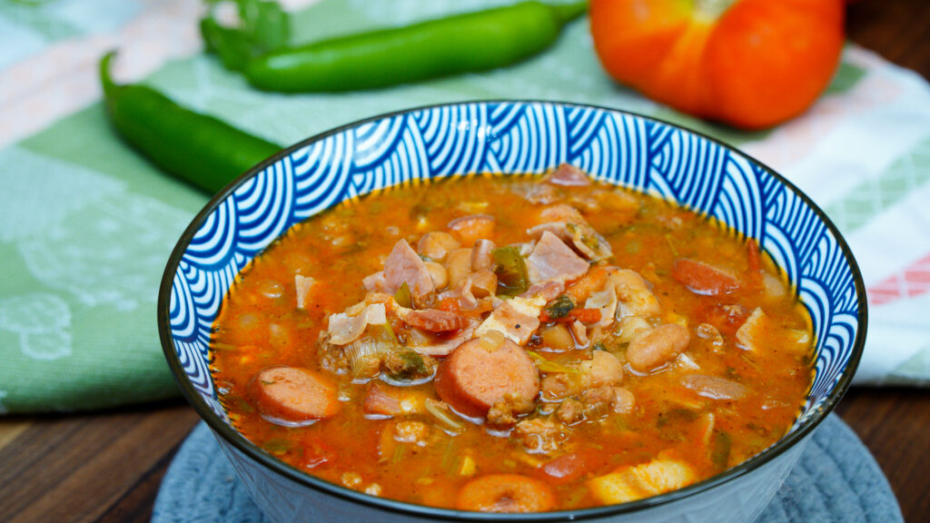 a bowl of charro beans