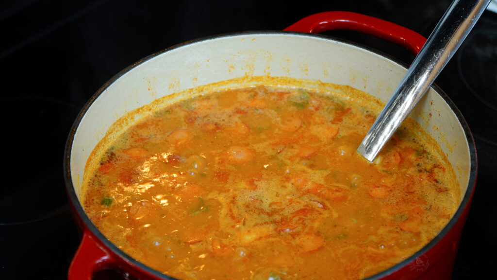 Charro beans being cooked. 
