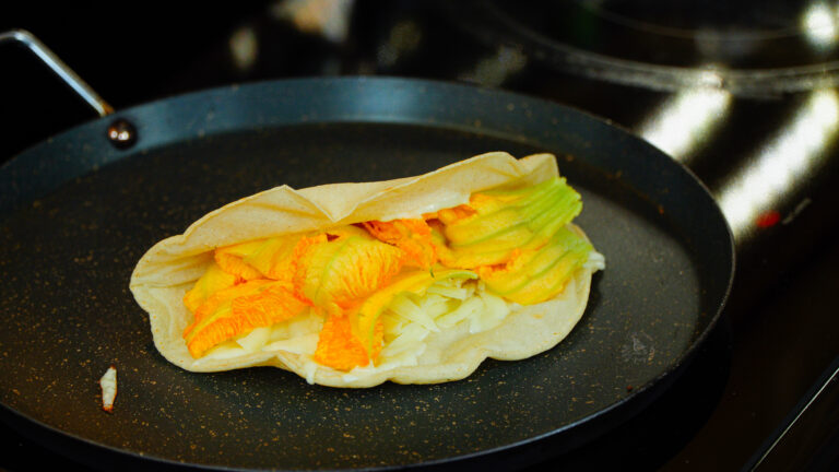 Squash Blossoms Quesadillas