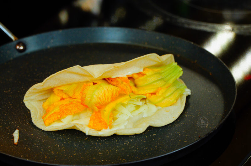 Squash Blossoms Quesadillas