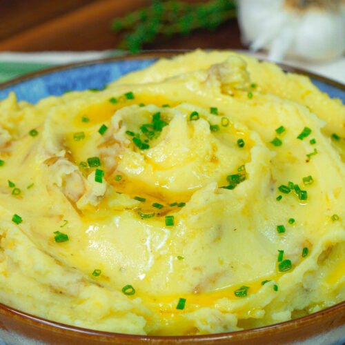 Roasted garlic mashed potatoes recipe