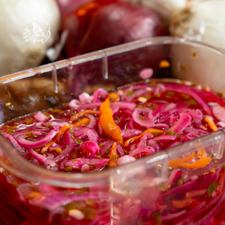 Pickled red onions