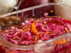 Pickled red onions