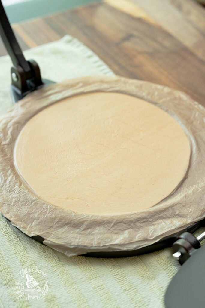 pressed masa, ready to be cooked