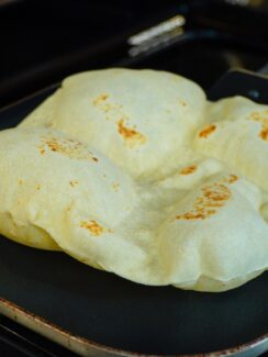 Puffed Flour Tortilla made with Butter