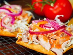 Pork loin tostadas