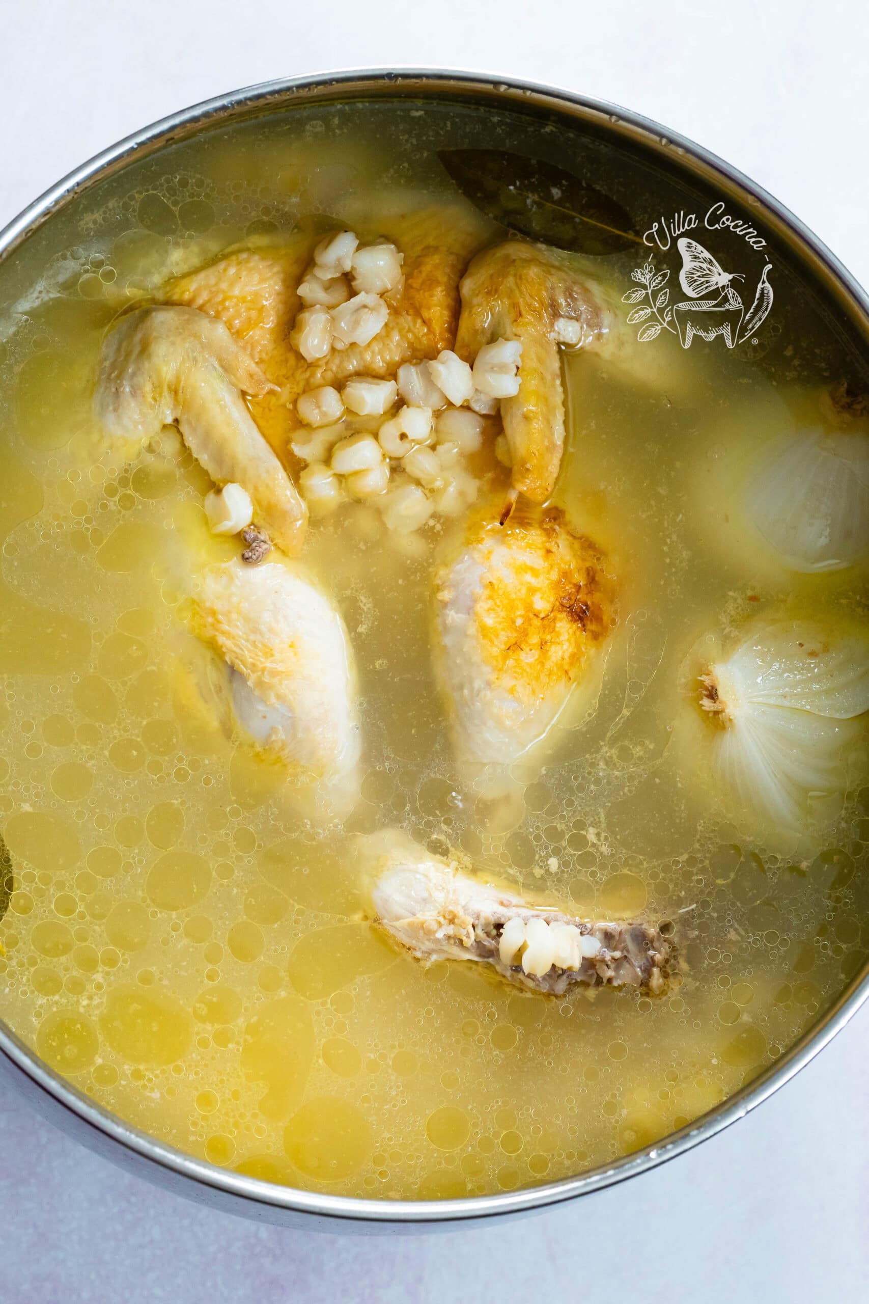 Browning and Cooking the chicken. 