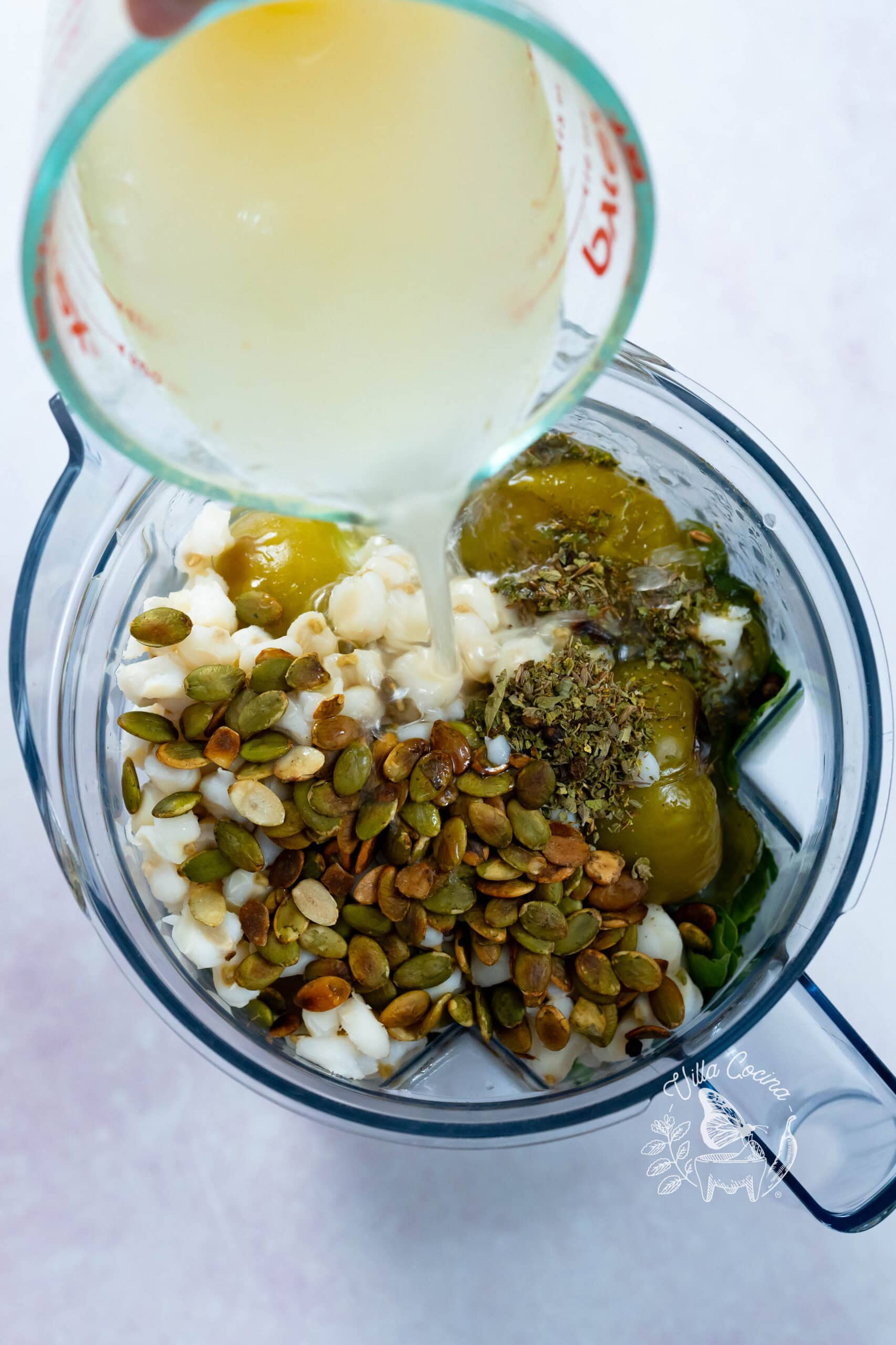 Blending the Salsa Verde