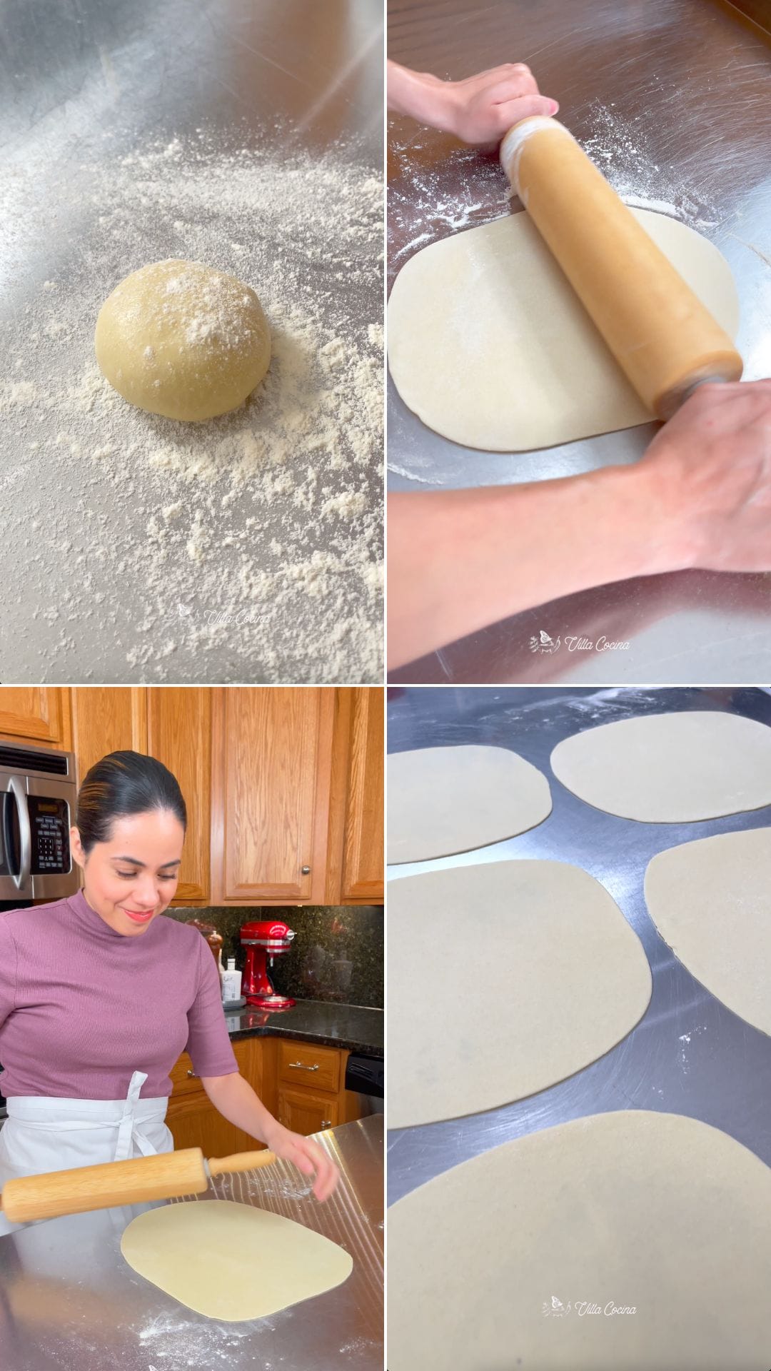 Rolling Flour Tortillas 