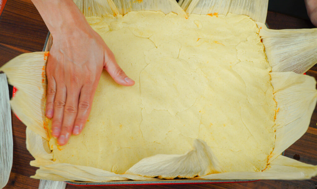 Step seven: Tamale casserole