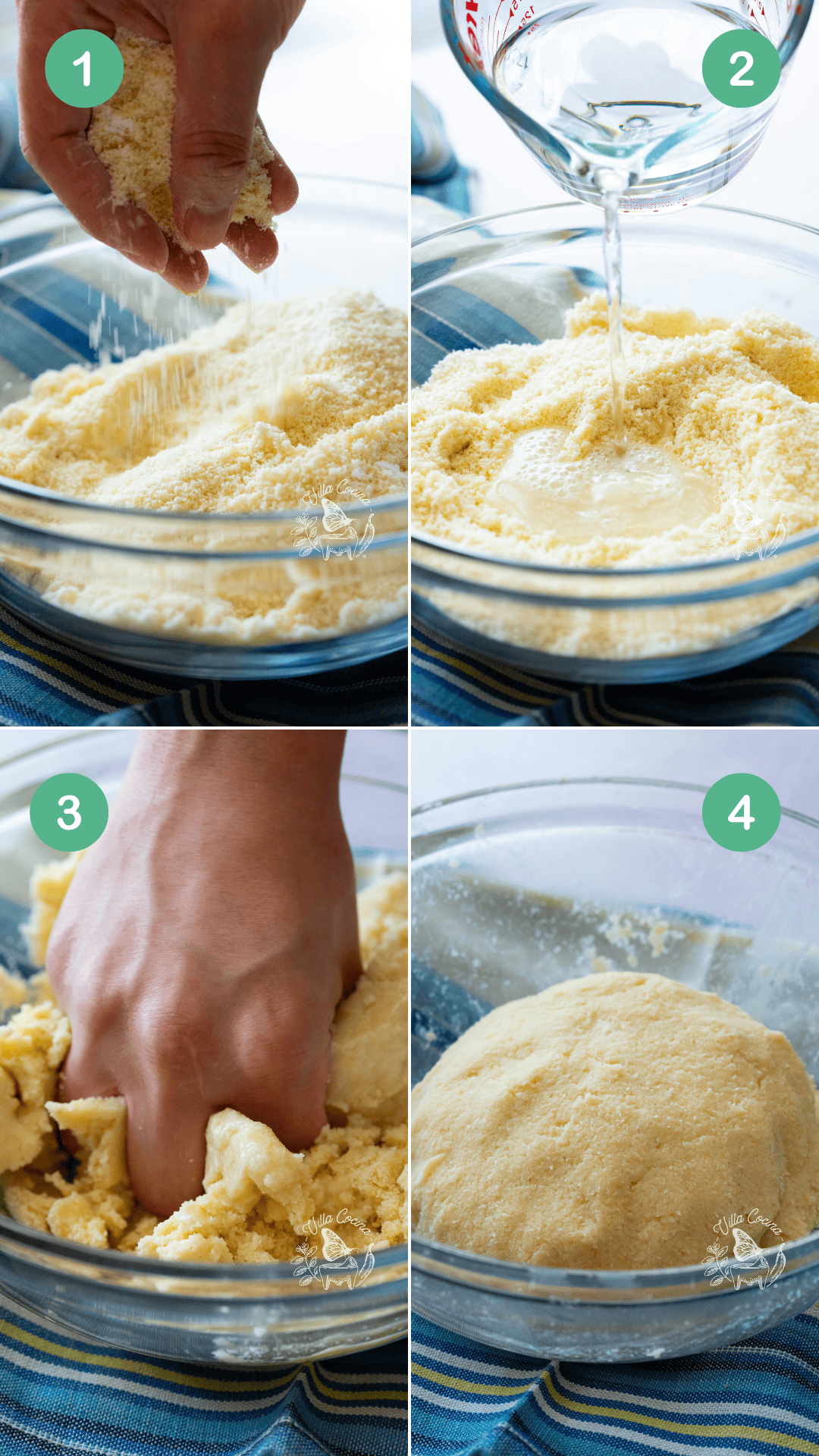 Making the Dough For Almond Flour Tortillas