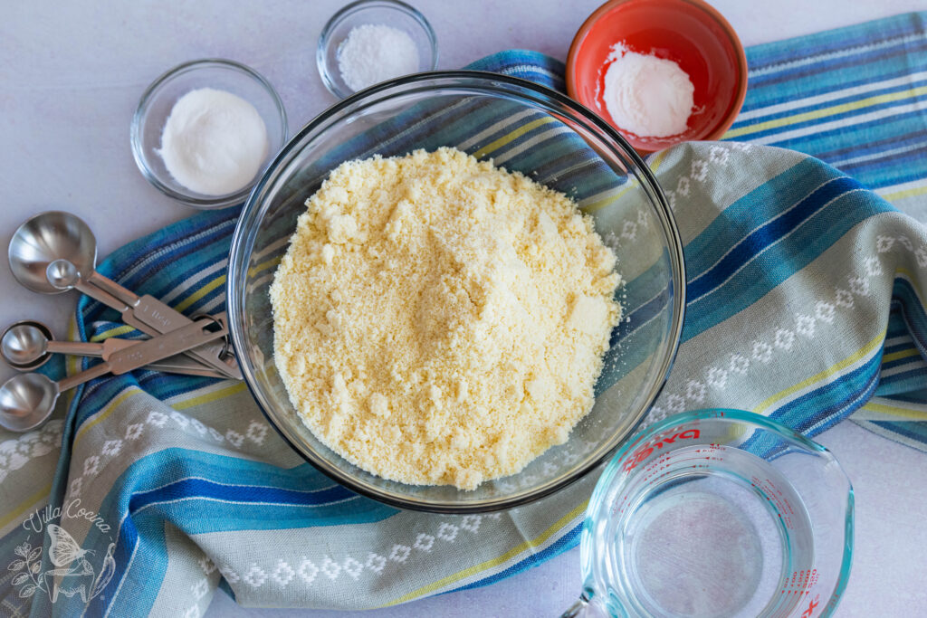 dry Ingredients for almond flour tortillas.