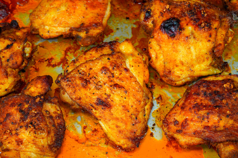 Baked chicken thighs