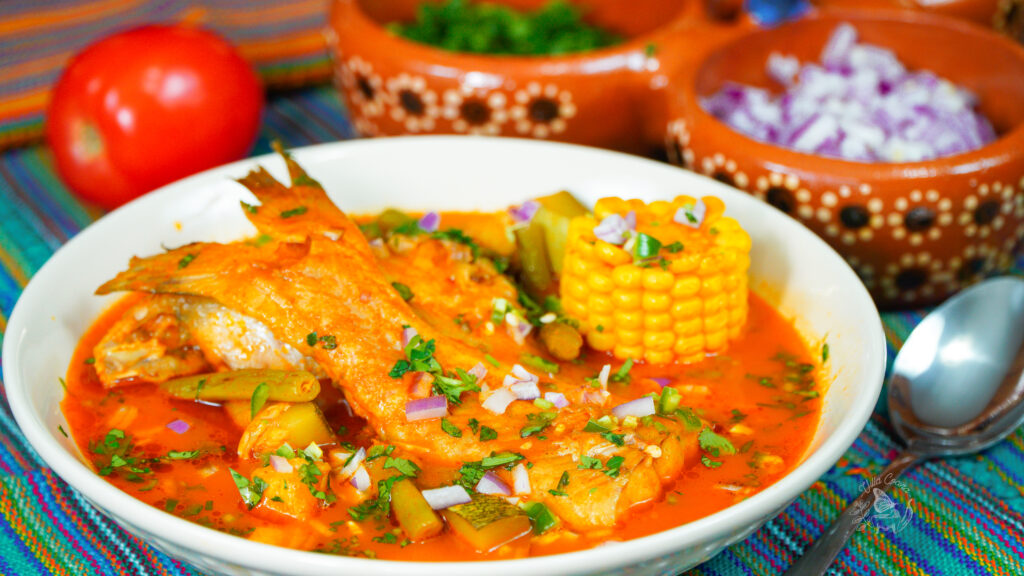 Plated Mexican Fish Soup