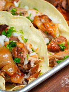 Carnitas cooked in an instant pot