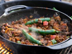 Discada Mexicana Cooked in a Weber Wok