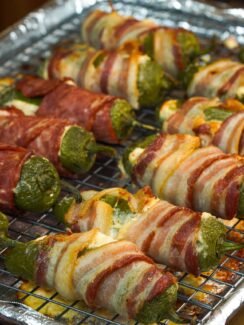 Baked jalapeño poppers