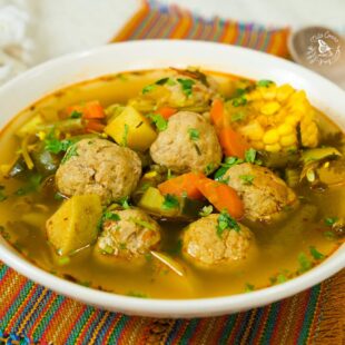 Healthy Turkey meatball soup