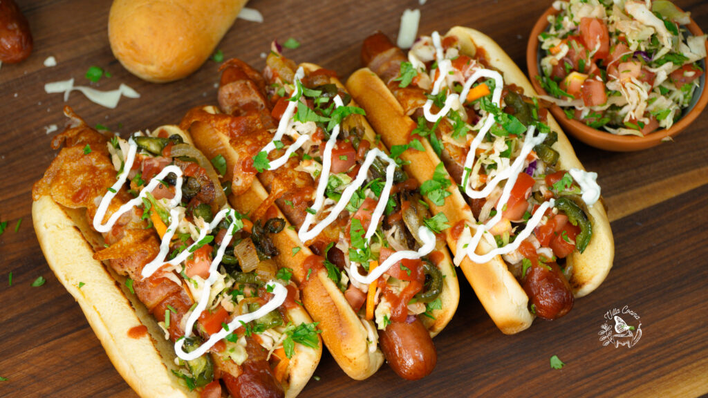 Mexican style hotdogs 