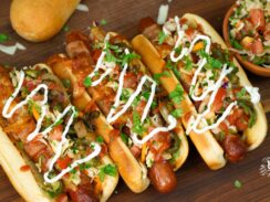 Mexican style hotdogs