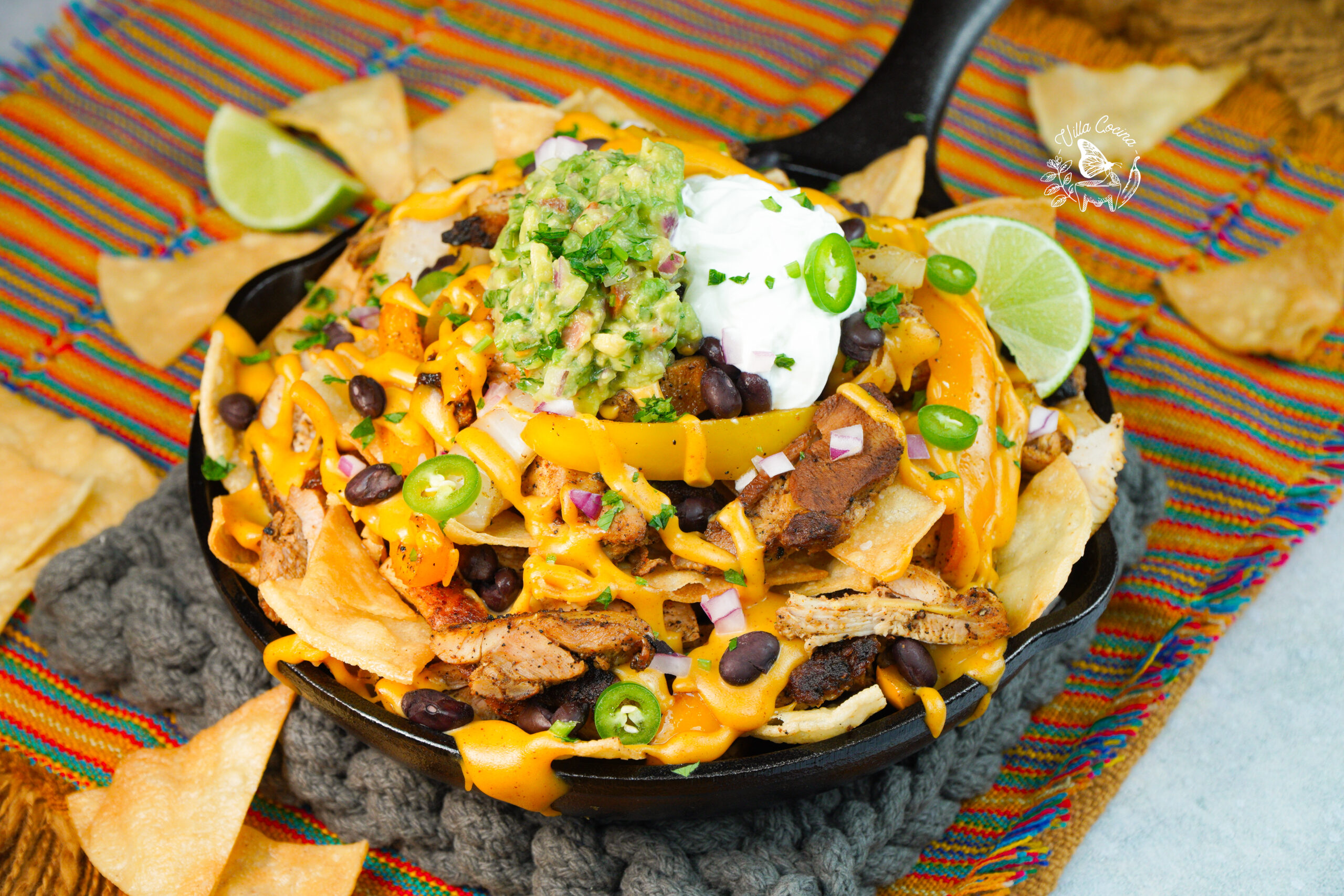 Easy Chicken Fajita Nachos Recipe — Bite Me More