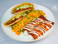 Speedy Gonzales Meal Special- Combination of tacos, enchiladas and Mexican rice or beans.