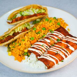 Speedy Gonzales Meal Special- Combination of tacos, enchiladas and Mexican rice or beans.