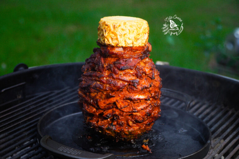 Homemade Tacos al pastor recipe and video tutorial.