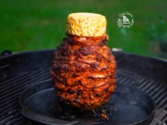 Homemade Tacos al pastor recipe and video tutorial.