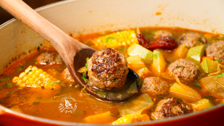 Caldo de albondigas -Mexican Meatball Soup