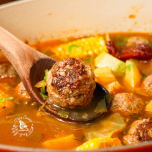 Caldo de albondigas -Mexican Meatball Soup