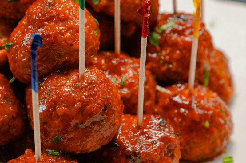 Glazed Chorizo Meatballs 