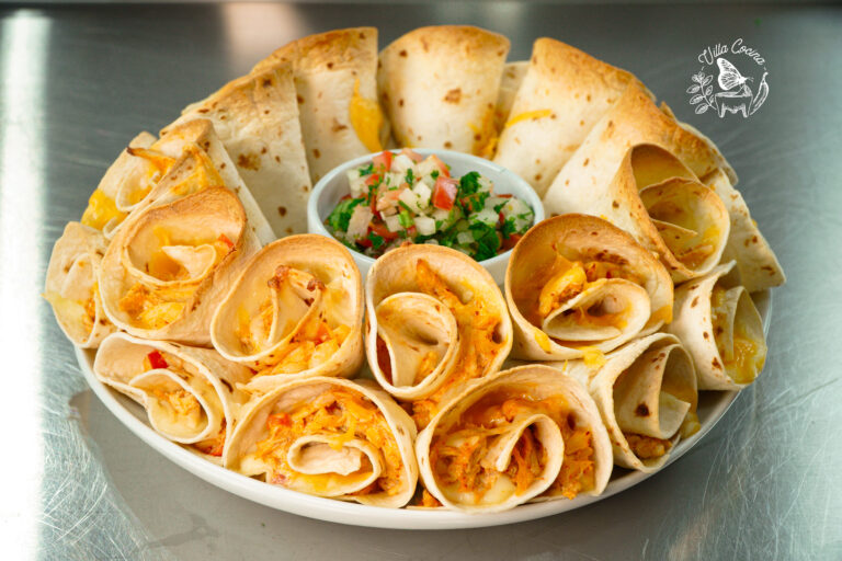 Blooming quesadilla rings