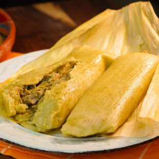 Green Chile Pork Tamales- Chile verde tamales