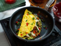 Roasted Poblano Omelette