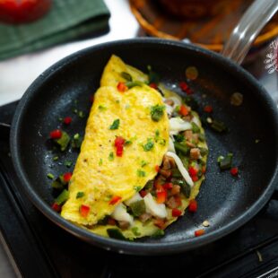 Roasted Poblano Omelette