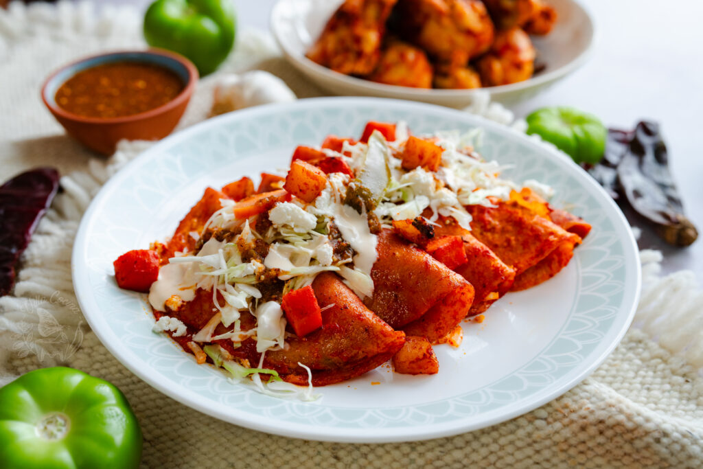 Authentic enchiladas Rojas