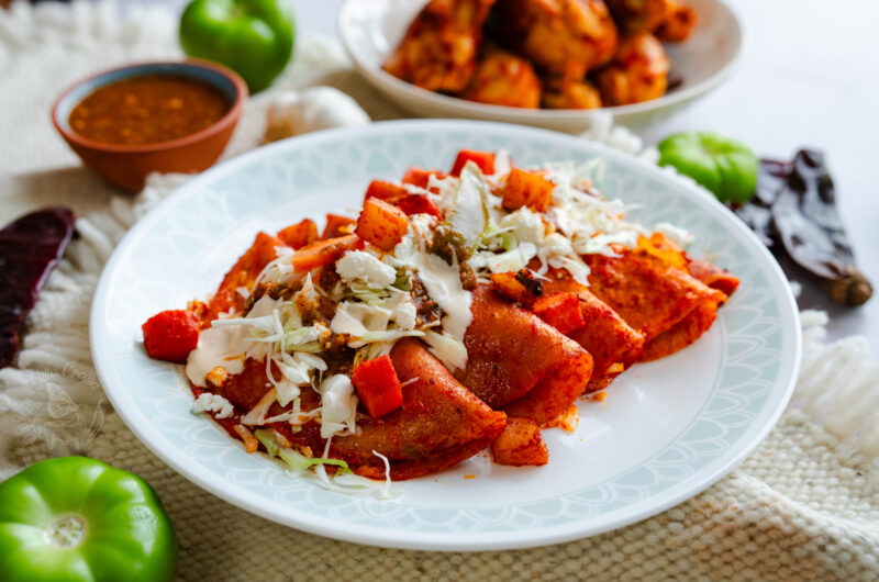 Authentic Enchiladas Rojas 