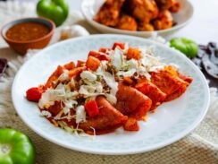 Authentic enchiladas Rojas