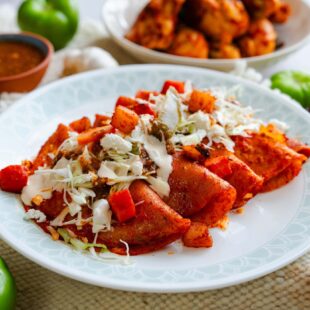 Authentic enchiladas Rojas