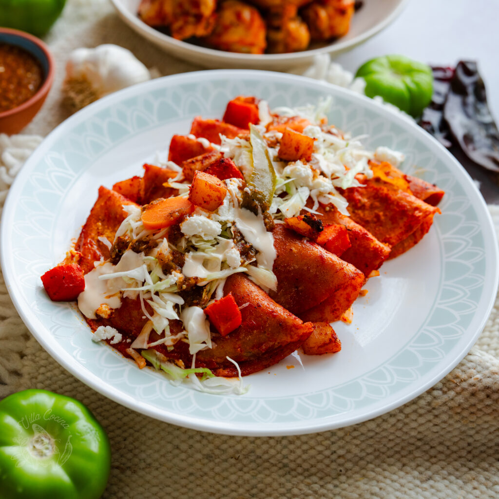 Authentic enchiladas Rojas