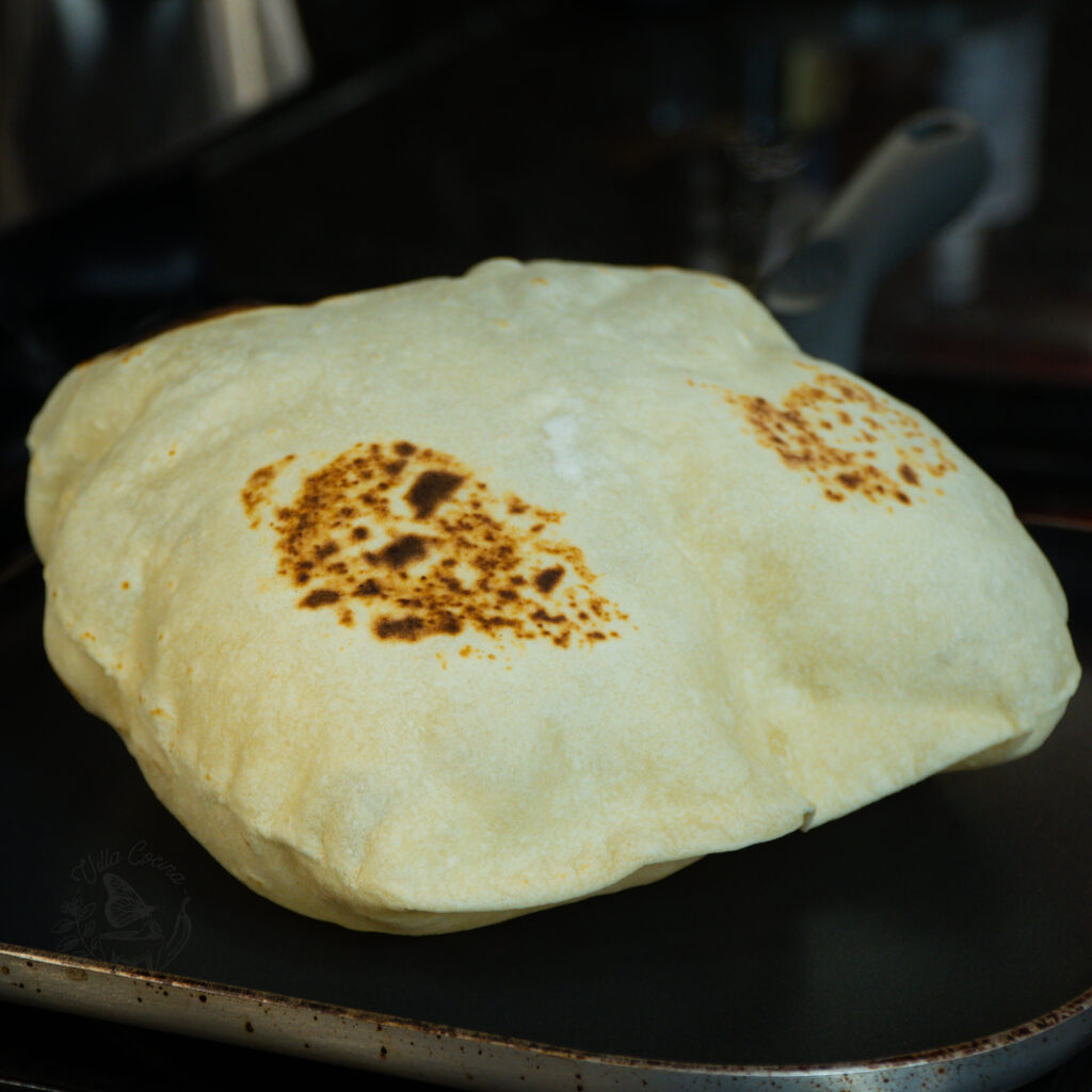 A Flour Tortilla with a puff