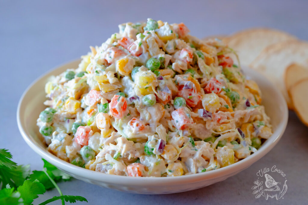 Creamy ensalada de pollo