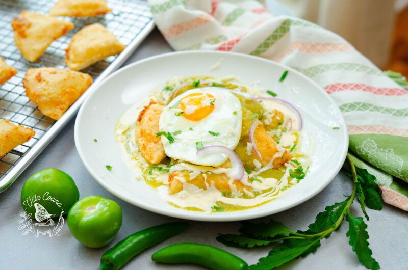 Stuffed Chilaquiles Verdes