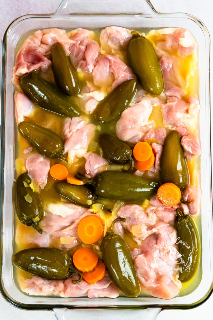 Marinating Chicken in Pickled Jalapeños